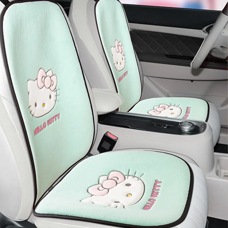 

Sanrio Kawaii Hello Kitty подушки для автомобильных сидений аниме мультфильм милый Модный изысканный креативный пушистый приятный для кожи автомобильные подушки