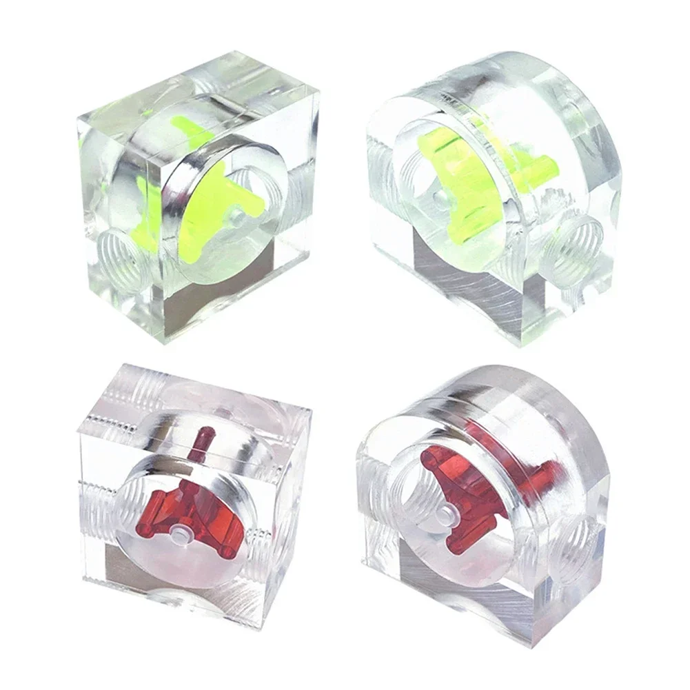 Water Cooled Flowing Meter Indicator G1/4 Threaded Indicator 2-way 3-way Acrylic Transparent Flowing Meter Tool Accessories flow meter water flow meter turbine flow meter digital turbine flow meter