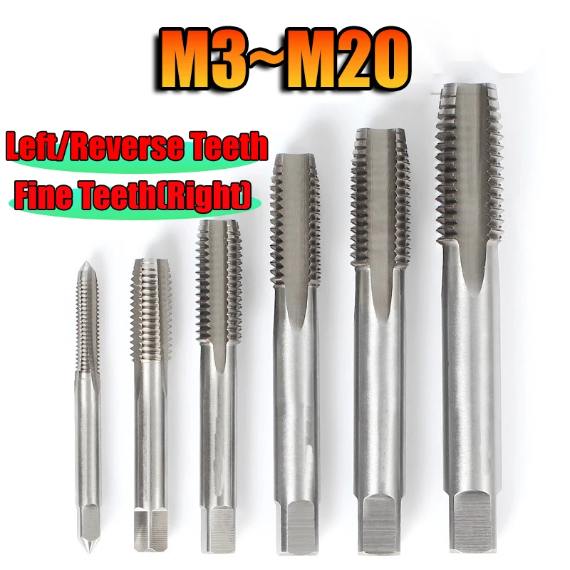 1pcs Left Hand Metric Thread Tap HSS Screw Tap Drill Bit M3 M4 M5 M6 M8 ...