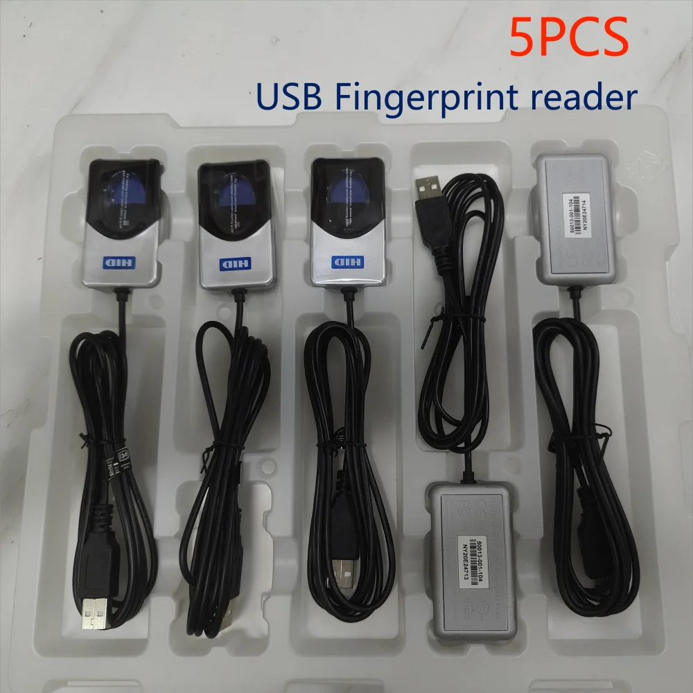 USB 생체 인식 지문 스캐너 지문 판독기, DigitalPerson u are u 4500, 512dpi 광학 지문 센서, 로트당 5 개