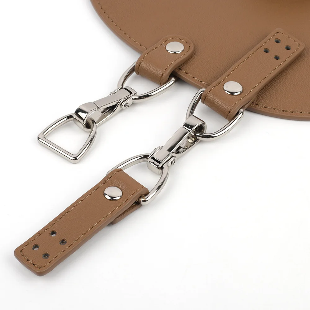 1 Set DIY Handmade Handbag Bag Set Leather Bag Bottoms with Shloulder Straps Women Backpack Braided Hardware Accessories
