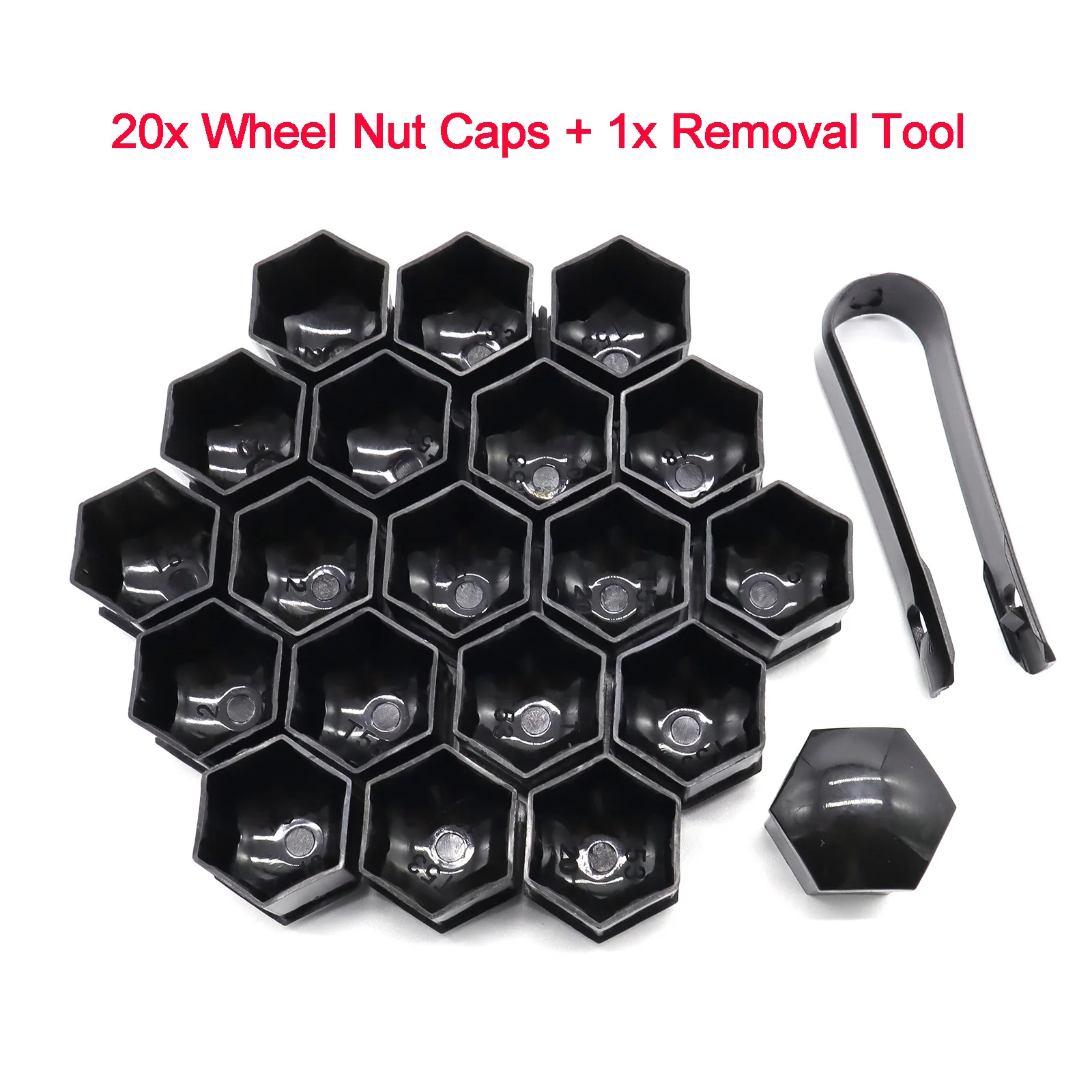 20PCS Car Wheel Nut Caps Accessories Auto Tyre Hub Screw Anti-Rust Protection Cover Decoration Cap Vehicle Bolts Studs Cap 21mm