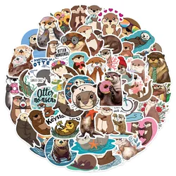 50Pcs Exquisite Cute Otter Waterproof Stickers (50pcs)