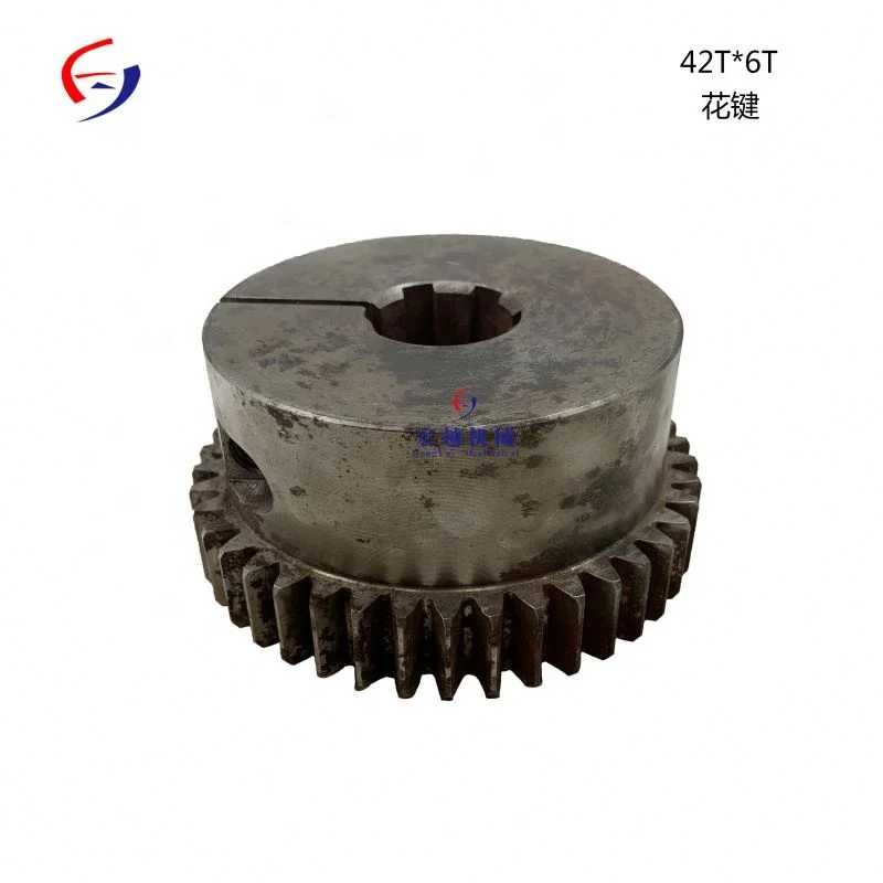 Pressure plate Spline gear 42T*6T*2.8 TEETH for excavator Flexible coupling 180*42t 264*42t 314*42t 352*42t