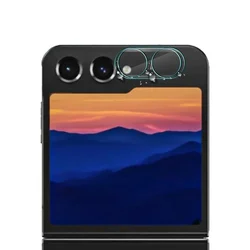 Premium Full - Coverage Screen Protector Set with Camera Lens Protection - Soft TPU Film and Tempered Glass - Galaxy Zflip 5 (Only Camera Glass)