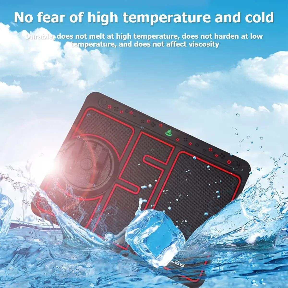 Multi Functional Car Anti Slip Mat Auto Phone Holder Non Slip Sticky Anti Slide Dash Phone Mount Silicone Dashboard Car Pad Mat