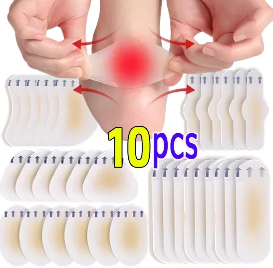 10Pieces Blister Plasters Invisible Hydrocolloid Gel Blister Bandages Cushion Pad Heel Foot Toe Guard Skin