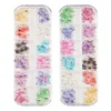 60Pcs/Box Nail Art Butterfly Resin Stones Gems 2 Sizes Multi-Colors Sparkle Nail Designs Charms DIY Manicure 3D Decals Crafts 5