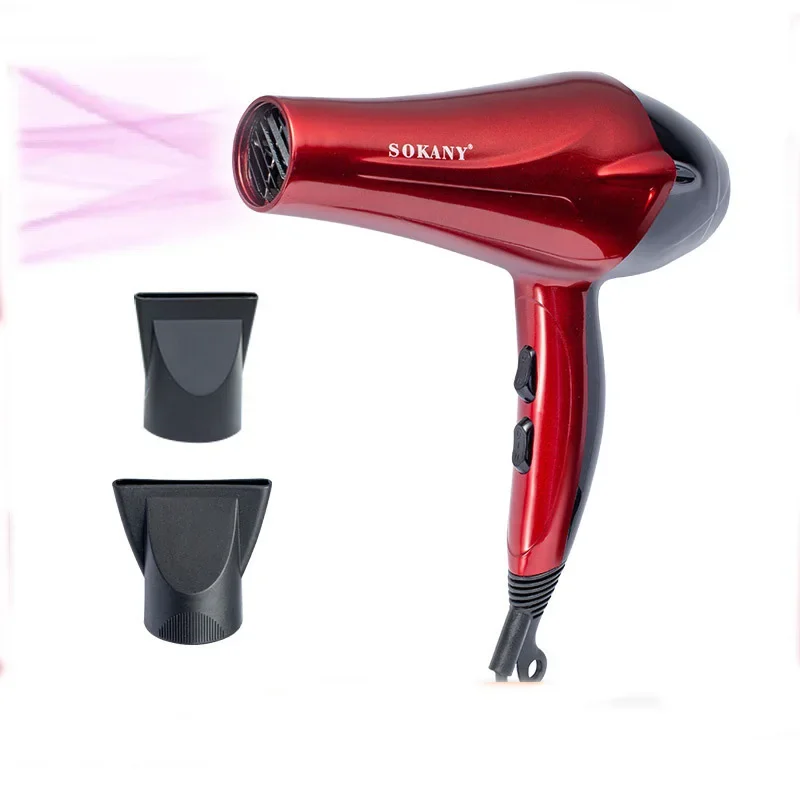 

Electric Professional Hair Dryer Salon With Nozzle Ionic Secador Portable Red Blow Drier Hairstyles And Tools Drying Machine