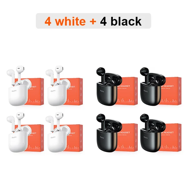 4 white 4 black