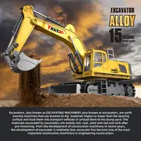 1/18 RC Truck Spray 12/13/15CH Simulation Alloy Excavator Sound Lighting 680 Degree Rotation Car Kids Toys Boys Birthday Gifts 2