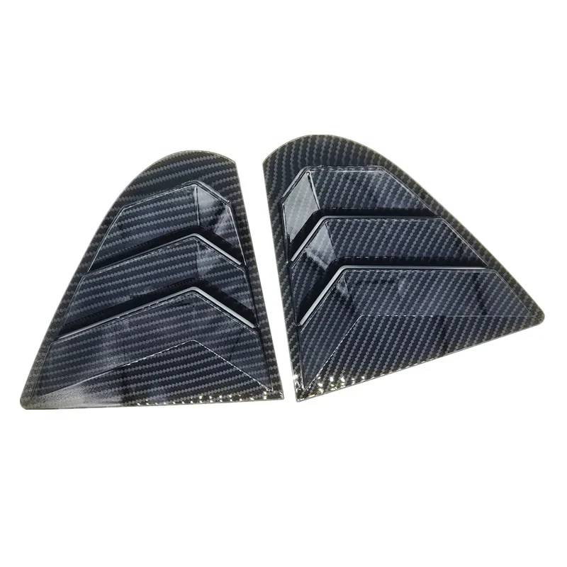 For Mitsubishi Lancer EX X EVO 2008-Rear Window Side Vent Shutter Louver Cover Trim Car Accessories Auto Parts Carbon Fiber car side window louver