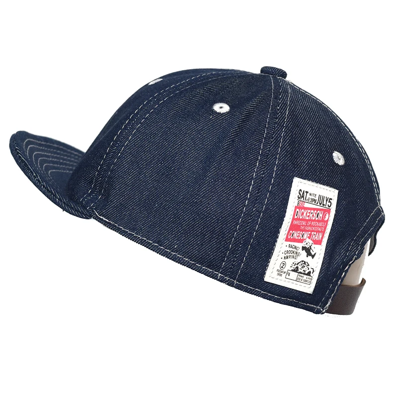 Four Seasons Fashion Short Brim Denim Baseball Cap Men Women Dad Hat Adjustable Trucker Style Low Profile Caps 1