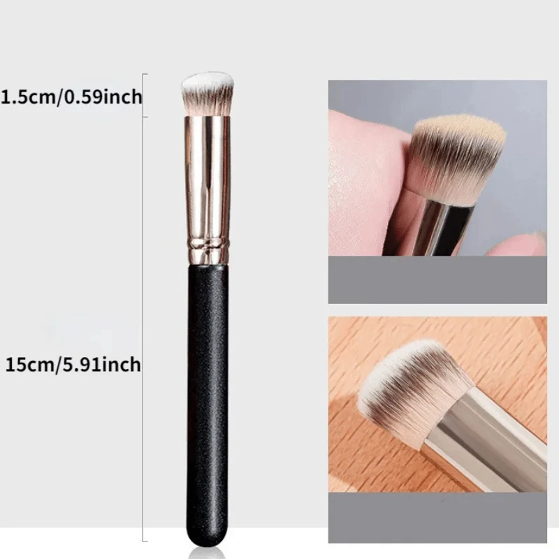 1/2/5 pcs Foundation Concealer Brush, Premium Contour Blusher Brushes, Flawless Under Eye Dense Face Makeup Brush For Blending 5