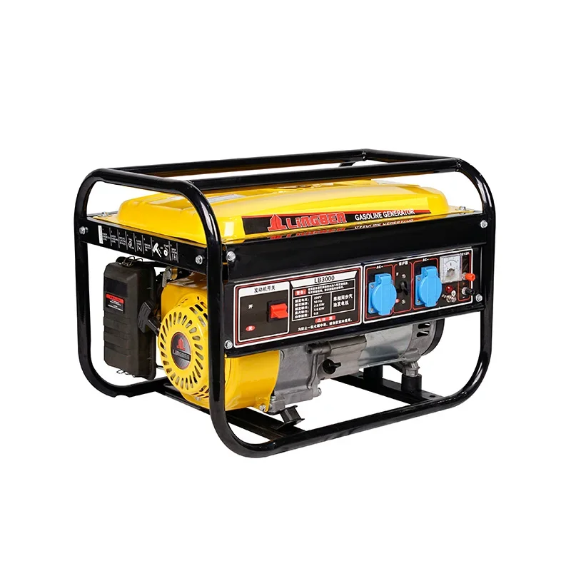 Gasoline Generator Portable Home-use Micro 2500w 220v Small 2KW All Copper 12v Power Saving