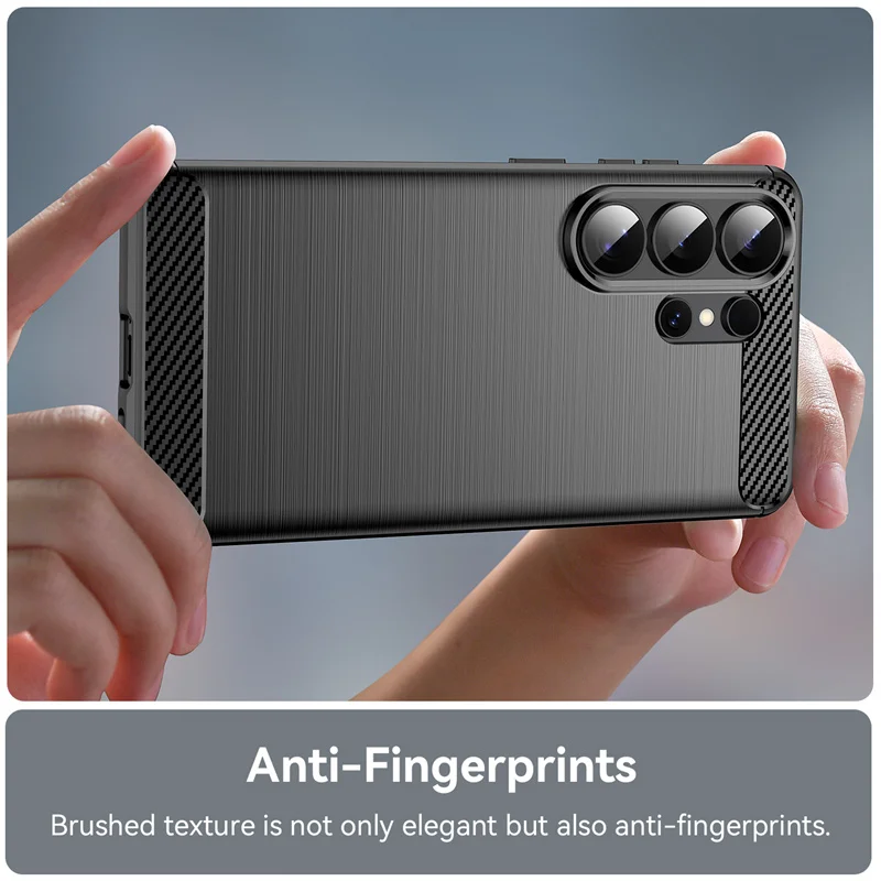 Shockproof Silicone Brushed TPU Protective Phone Case Bumper Cover