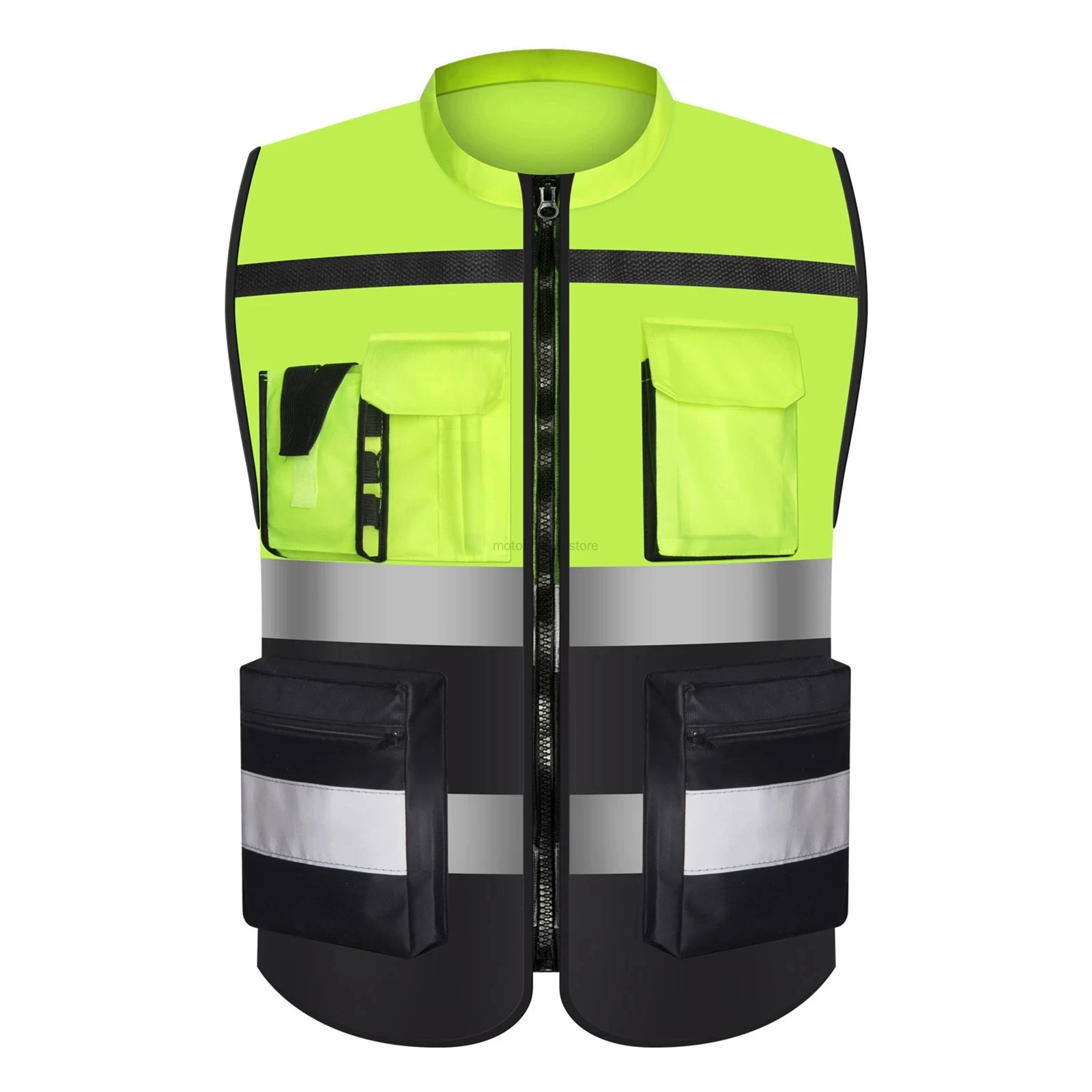 Reflective Vest Safety Running Gear with Pocket Neon Yellow High Visibility for Running Biking Walking Men & Women reflective safety vest,reflective safety jacket
