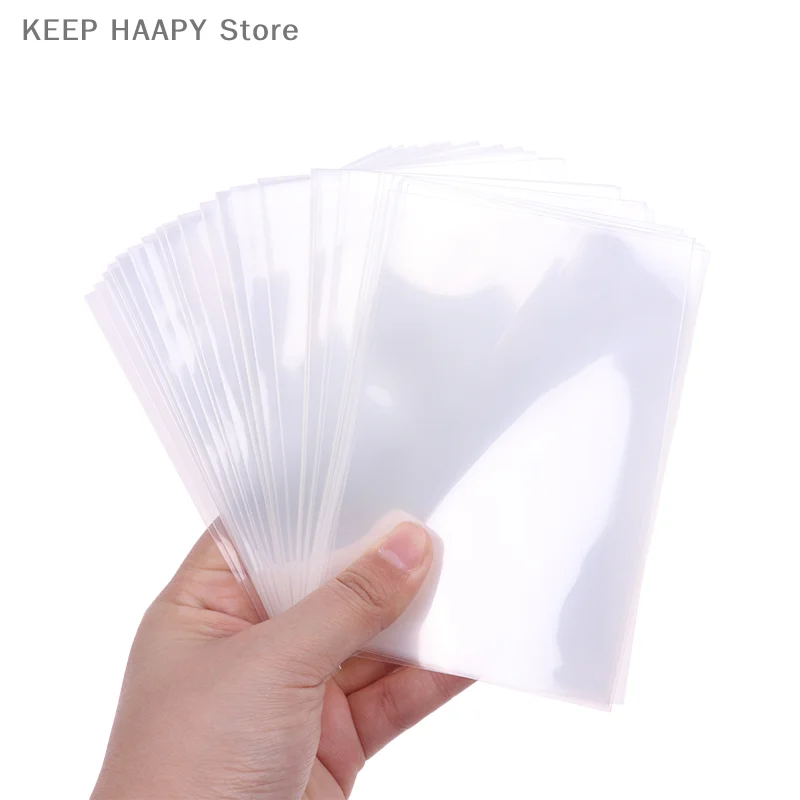 

50Pc 80x120mm Korea Card Sleeves Clear Acid Free-No CPP Hard Game Card Photocard Holographic Protector Film Album Binder