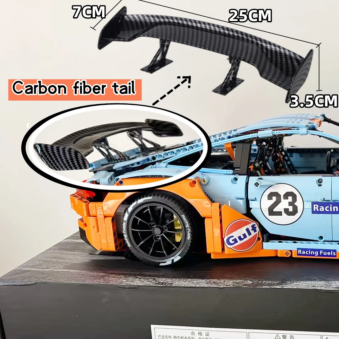 Moc Tail Wing Tecnologia In Fibra Di Carbonio Compatibile Con Lego Cada Kbox Mouldking 42056 42125 Accessori Per Auto Building Blocks Brick
