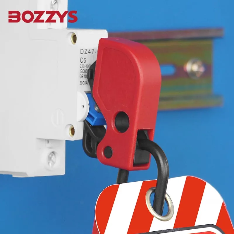 BOZZYS 툴 프리 미니어처 회로 차단기 잠금 장치는 손잡이 두께 ≤8MM의 소형 및 중형 차단기에 적합합니다.