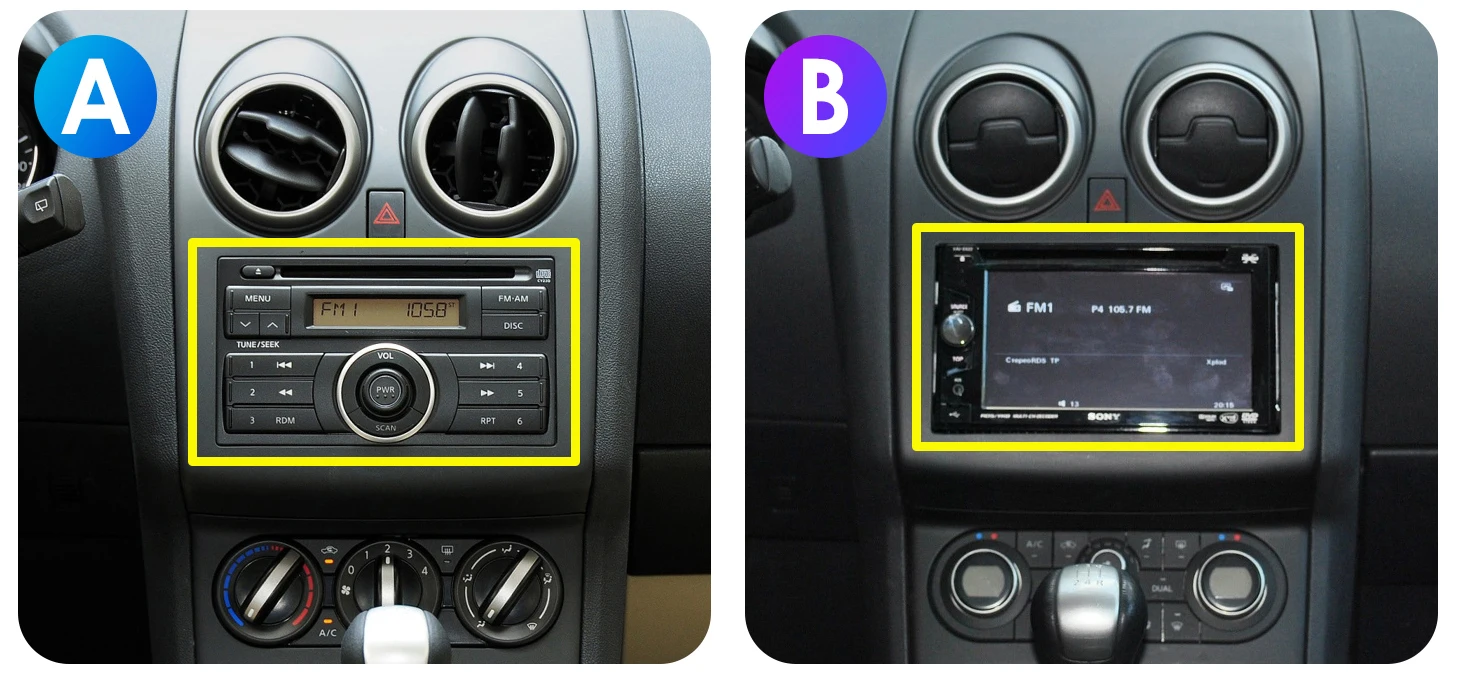 2din Android 13 Auto Multimedia GPS Player Für Nissan Qashqai J10 2006 2007 2008-2013 Drahtlose CarPlay Android auto 4G AI Stimme – Detail 1