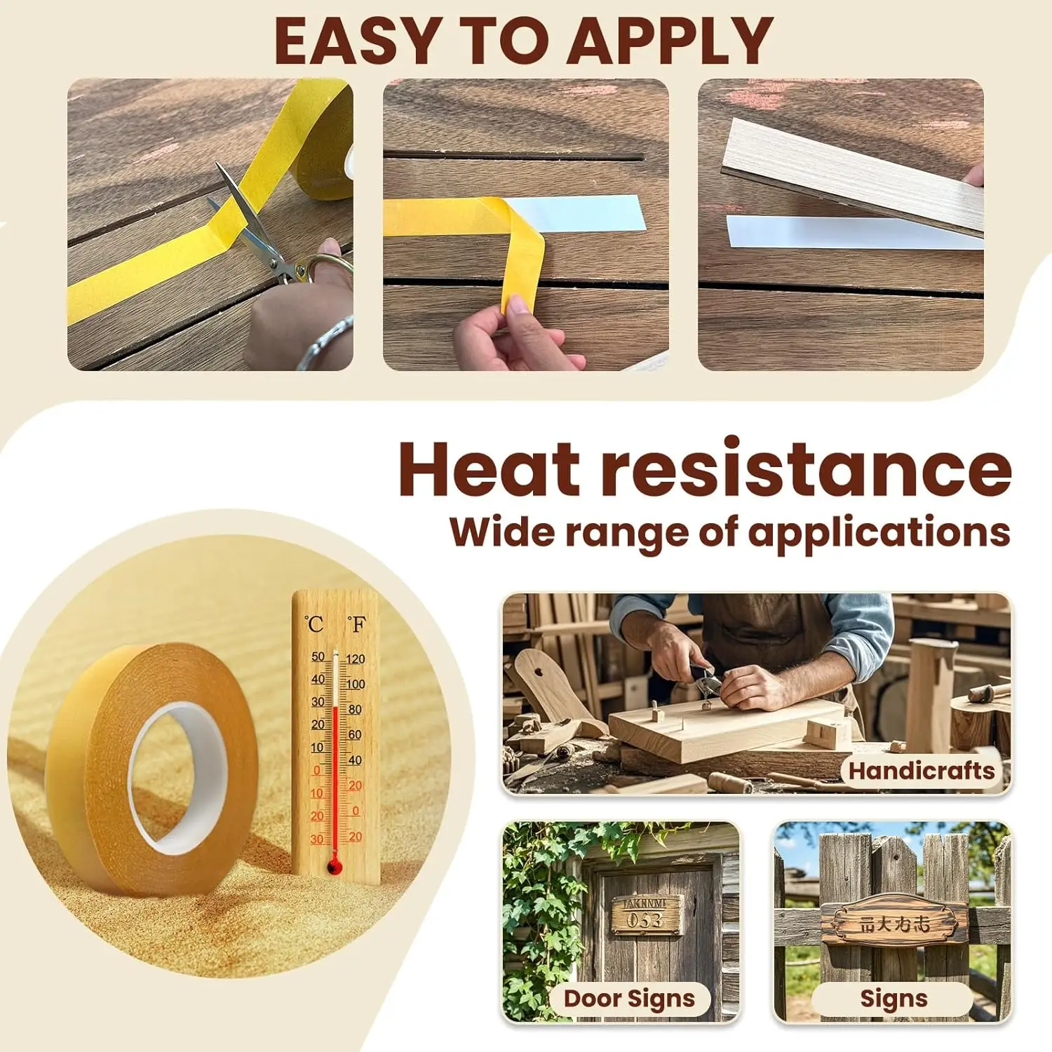 PET 양면 초강력 접착 테이프 내열성 0.05mm 두께 투명 PET 강력 양면 테이프