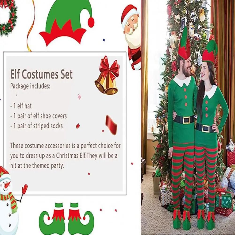

Christmas Elf Dress-up Accessories Christmas Elf Hat Festive Christmas Elf Costume Accessories High-quality Adult for Parties