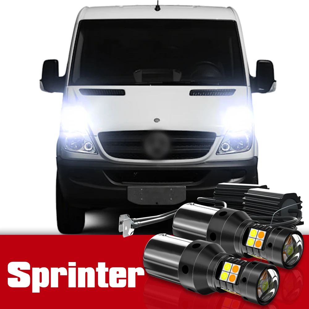 

2x LED Accessories Dual Mode Turn Signal+Daytime Running Light DRL For Mercedes Sprinter B901 B902 B906 B907 B910 B903 B904 B905