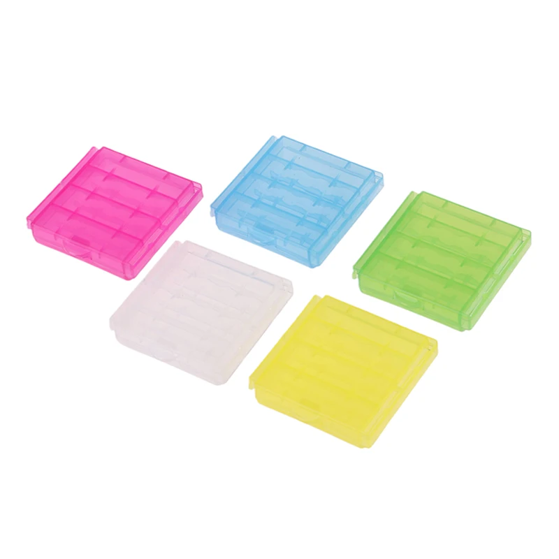 

10Pcs Transparent Plastic Battery Storage Box For AA/AAA Batteries Conservation Battery Container Holder