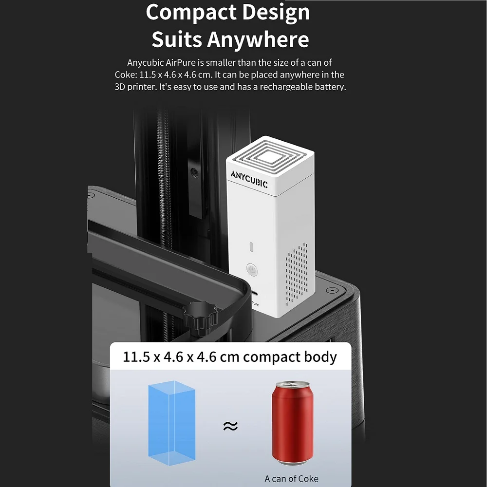 ANYCUBIC 3D Drucker Teile Luftreiniger 2 teile/los 3d Drucker Zubehör für Photon Serie Photon M3 Plus LCD 3D Drucker