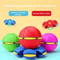 Bouncy Ball Magic Flying Saucer Ball Educational Pet Children's Toy Indoor And Outdoor Decompression Deformation Sports Ball 3