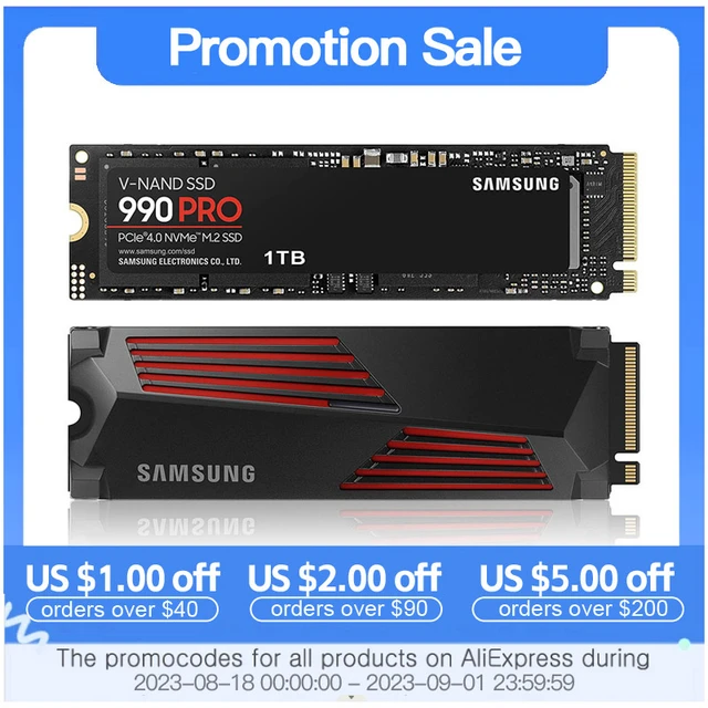 Samsung 2TB PCIe 4.0 M.2 SSD with Heatsink for Fastest Gaming  and Direct Storage : Electronics