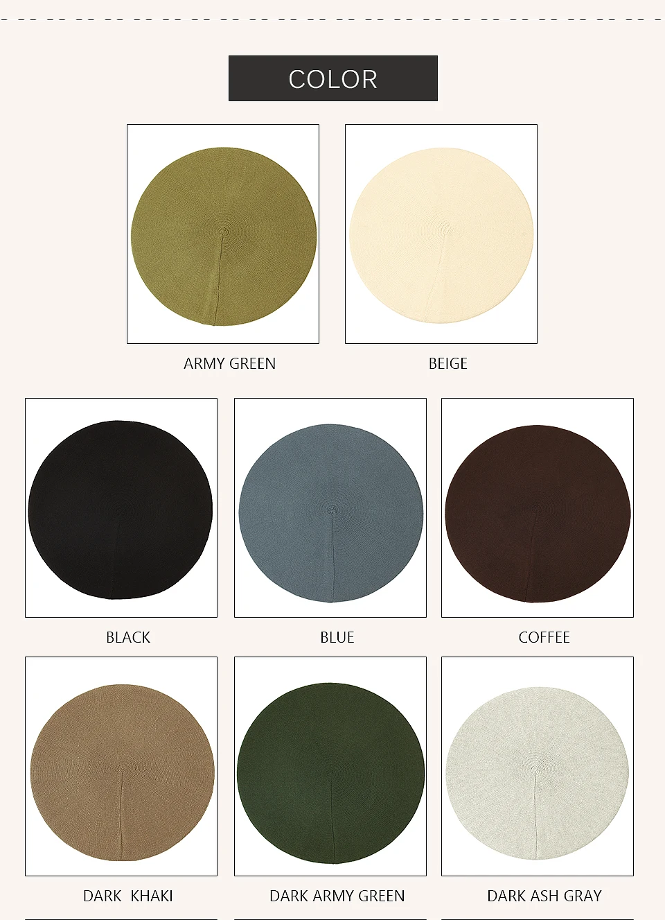 Hot Sale Geebro Women's Cashmere French Hat Causal Plain Knit Wool Soft Berets for Ladies Knitted Artist Beret Cap Hats_voghion.com