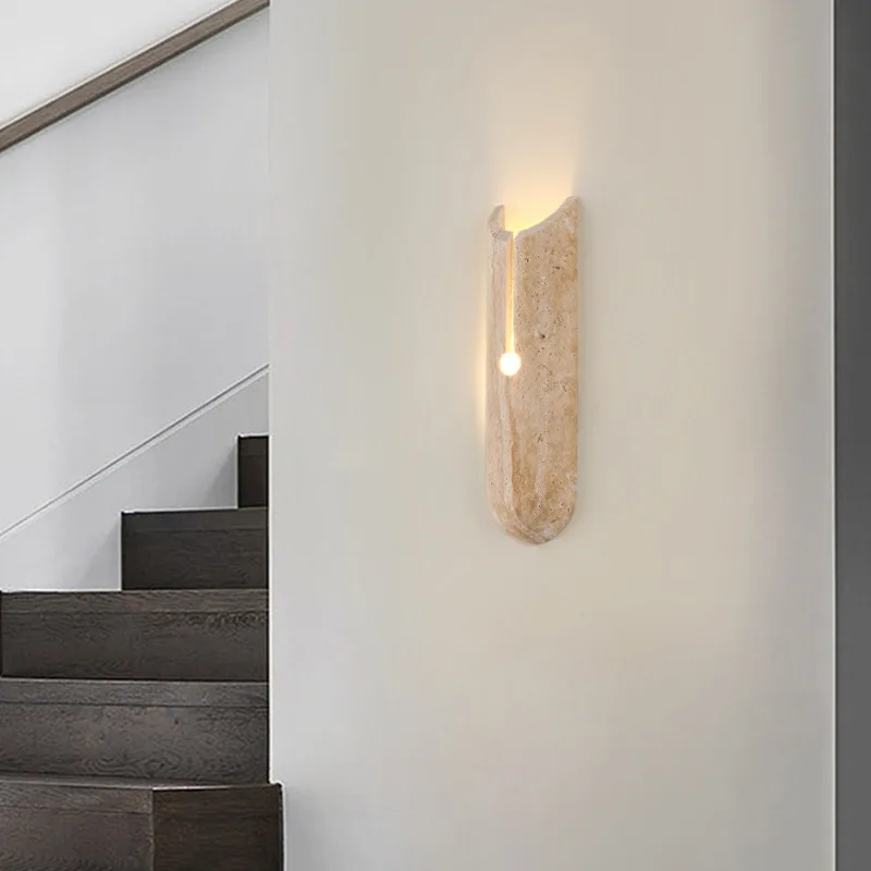 

Atmosphere Art Deco Wall Light Natural Stone G4 Bulb Novelty Lamp Dropshipping For Foyer Bedroom Aisle Corridor Stairs