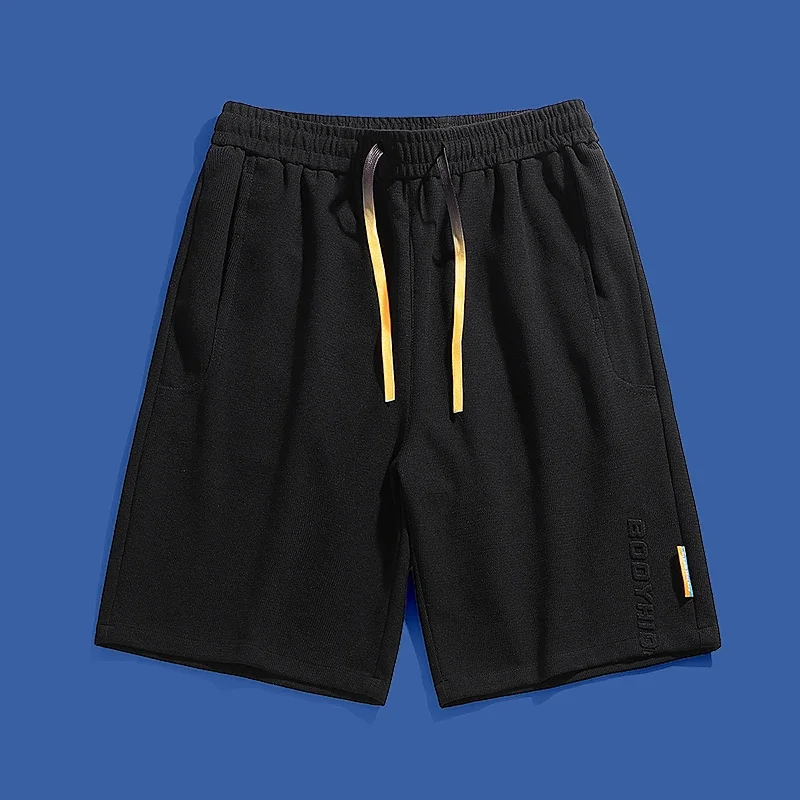 

2024 Summer New Cotton Solid Color Trend Work Shorts Men'S Casual Large Size Sports Fashion Hip-Hop Pants