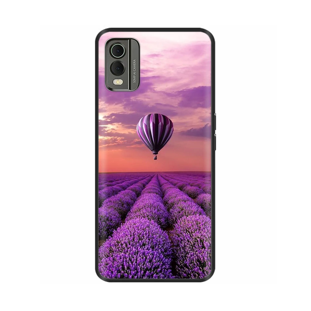 Stylish Black Silicone Shockproof Phone Case - Soft Painted Bumper Cover