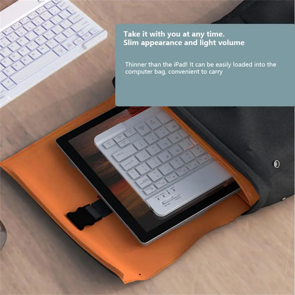 1PCS Magnetic Keyboard 7/10inch Wireless For Android Ios For Mobile Phone Ipad Rainbow Backlit Tablet Android Ios Windows