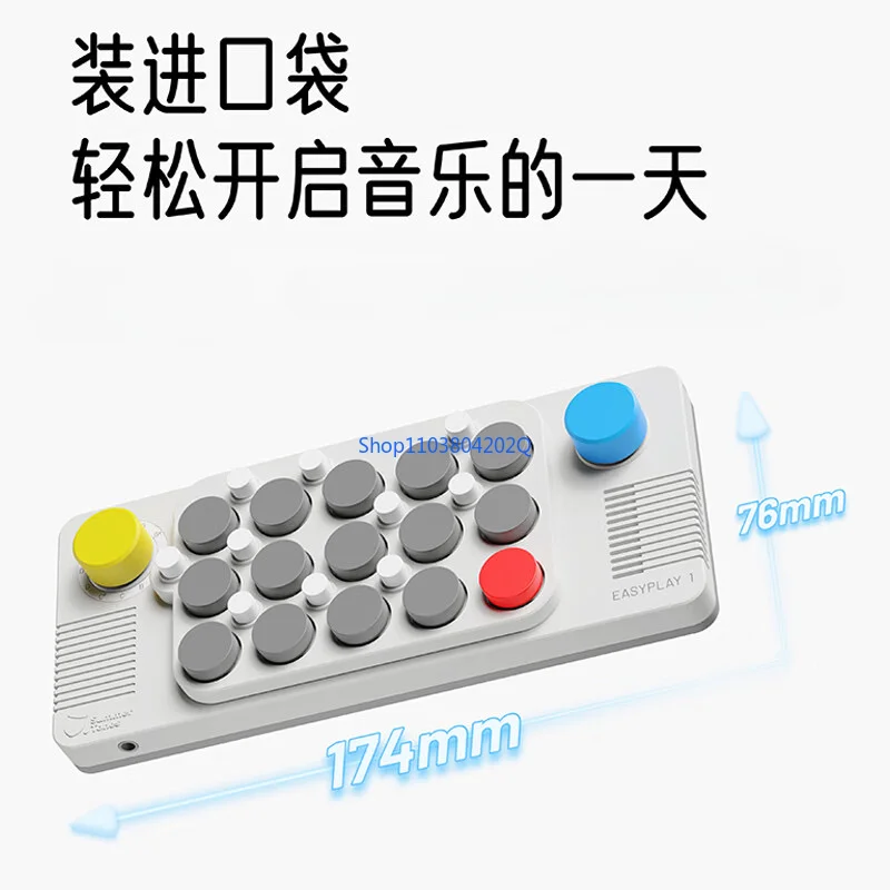 

Pocket Music Keyboard Light Encounter Portable Electronic Organ MIDI Piano Non-folding