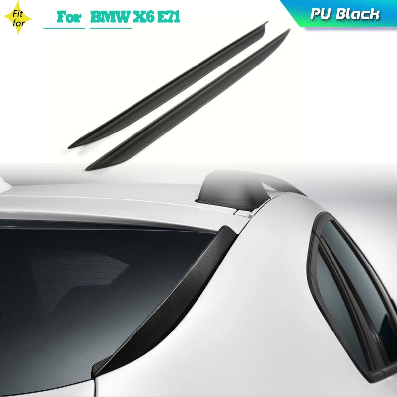 PU Rear Window Boot Lip Spoiler Wing for BMW X6 E71 2008-2013 Rear Window Side Spoiler Wing Decoration Trim