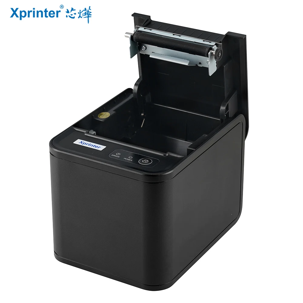 Xprinter 80T USB LAN 열전사 영수증 프린터 (레스토랑, 슈퍼마켓, 계산대용) 80mm 티켓 POS 미니 프린터 바코드 프린터