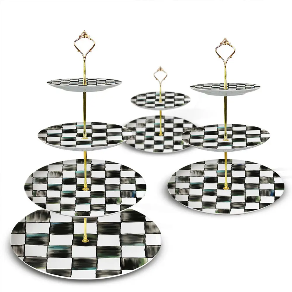 Black White Ceramic Plate 4