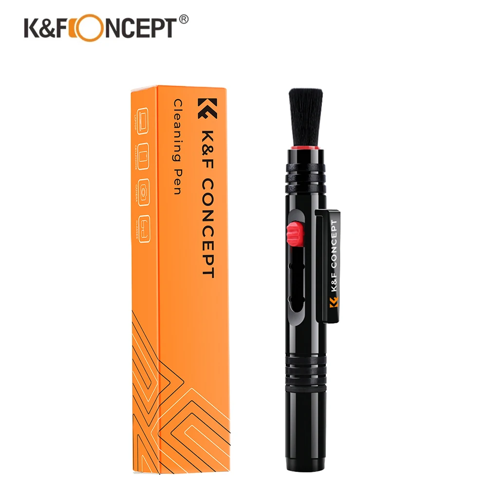 K&F Concept Retractable Soft Brush Lens Cleaning Pen For DSLR Cameras And Sensitive Electronic Optics
