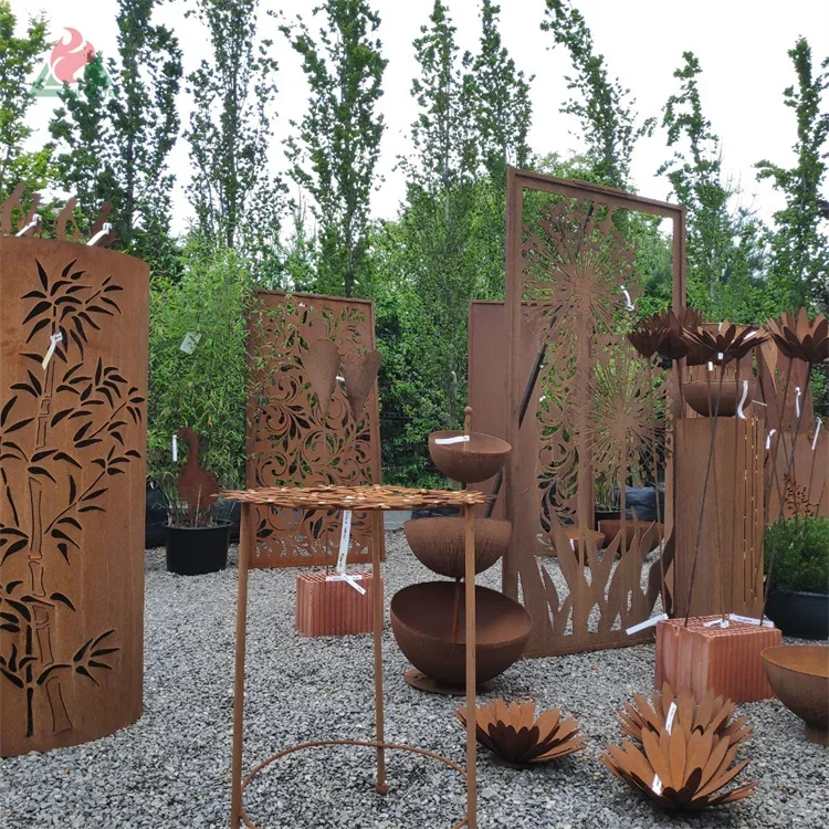 Caja de correo de jardín de acero corten personalizada de alta