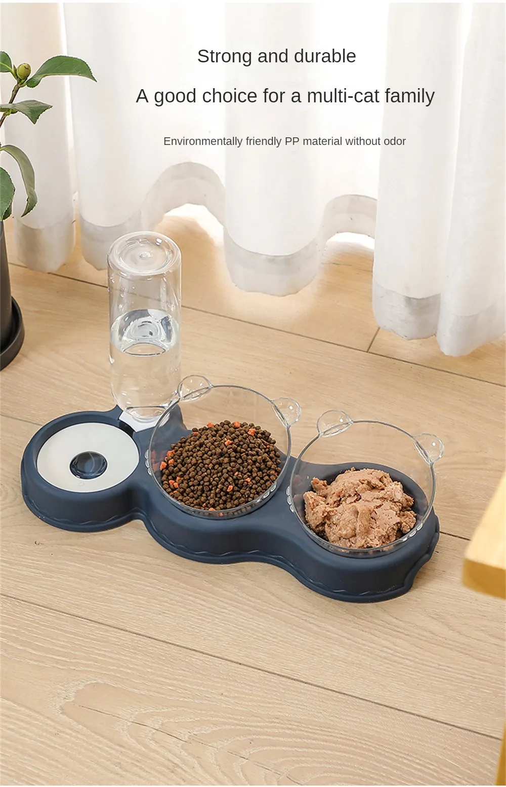 Title 4, Cat Bowl Automatic Feeder 3in1 Dog Cat Food Bow...