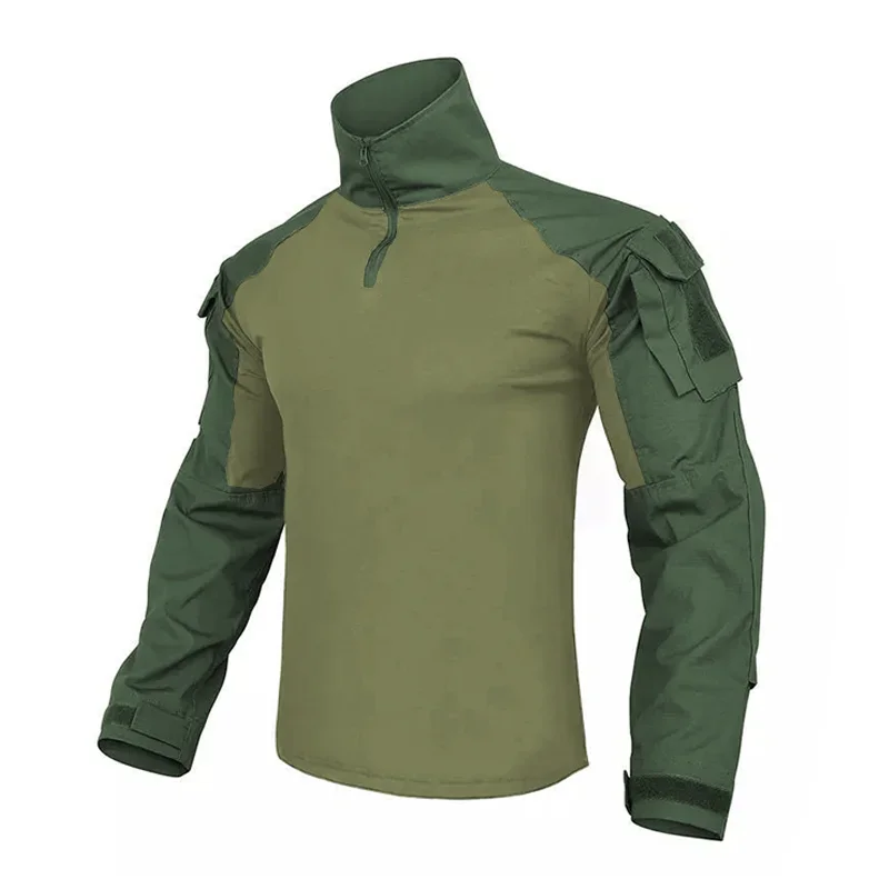 Tactical Pants Men Tactical Trousers CP Camouflage Cargo Knee Pads Pants Work Clothing Combat Uniform Shirts