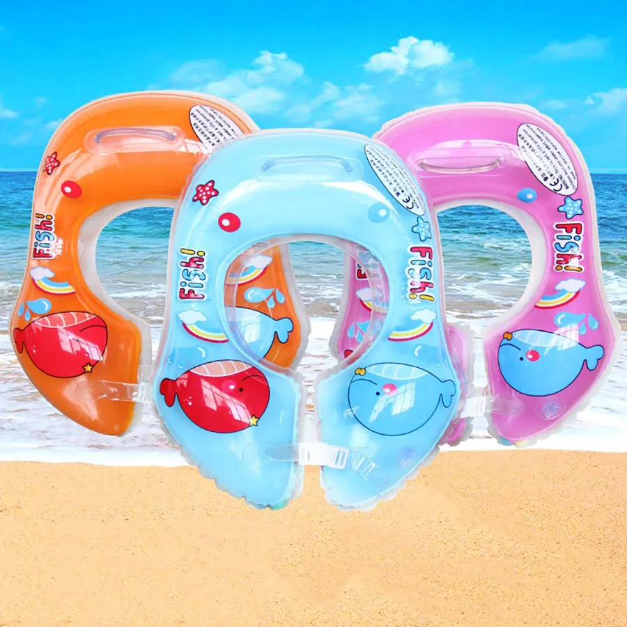 1pcs children's inflatable swimming ring baby underarm thickened double airbag water entertainment floating ring