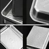 Stainless Steel Dumpling Storage Box Stackable with Sealed Lid Food Plates Multifunction Fresh-keeping Box Kitchen Accessories 2