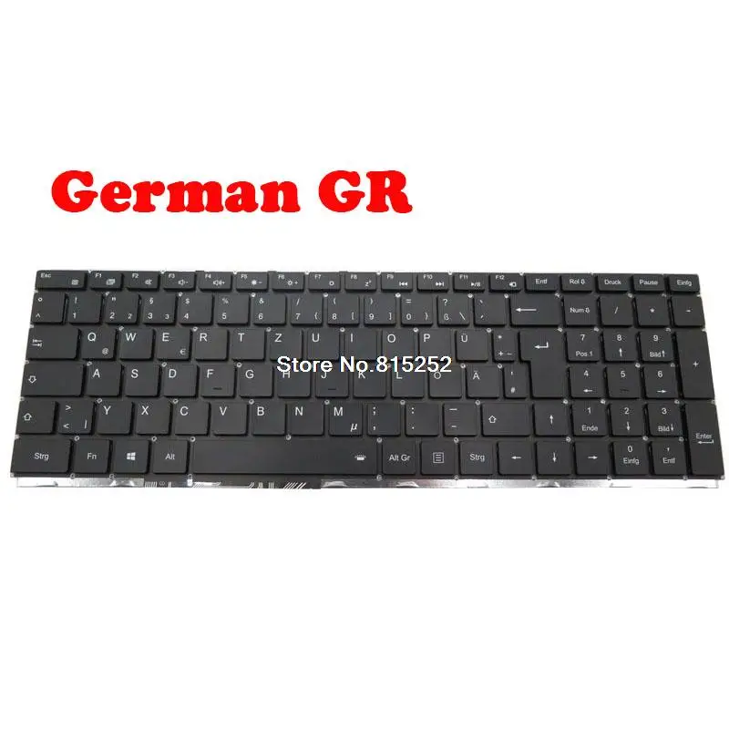 

Laptop Keyboard For MEDION AKOYA E15408 MD63690 MD63765 Black German GR/United Kingdom UK With Backlit