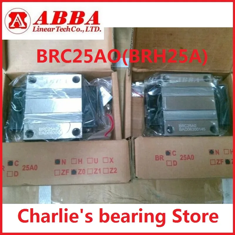 

12pcs/lot 100% brand new original genuine Taiwan ABBA Linear bearings BRH25A, Flange slider blocks BRC25A0