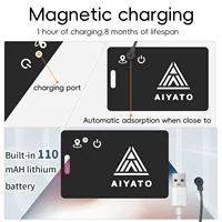 Aiyato Smart GPS Tracker Card Magnetic Charge Locator Key Wallet Tracker Pet Kids Phone Finder Waterproof For Apple Find My App 2